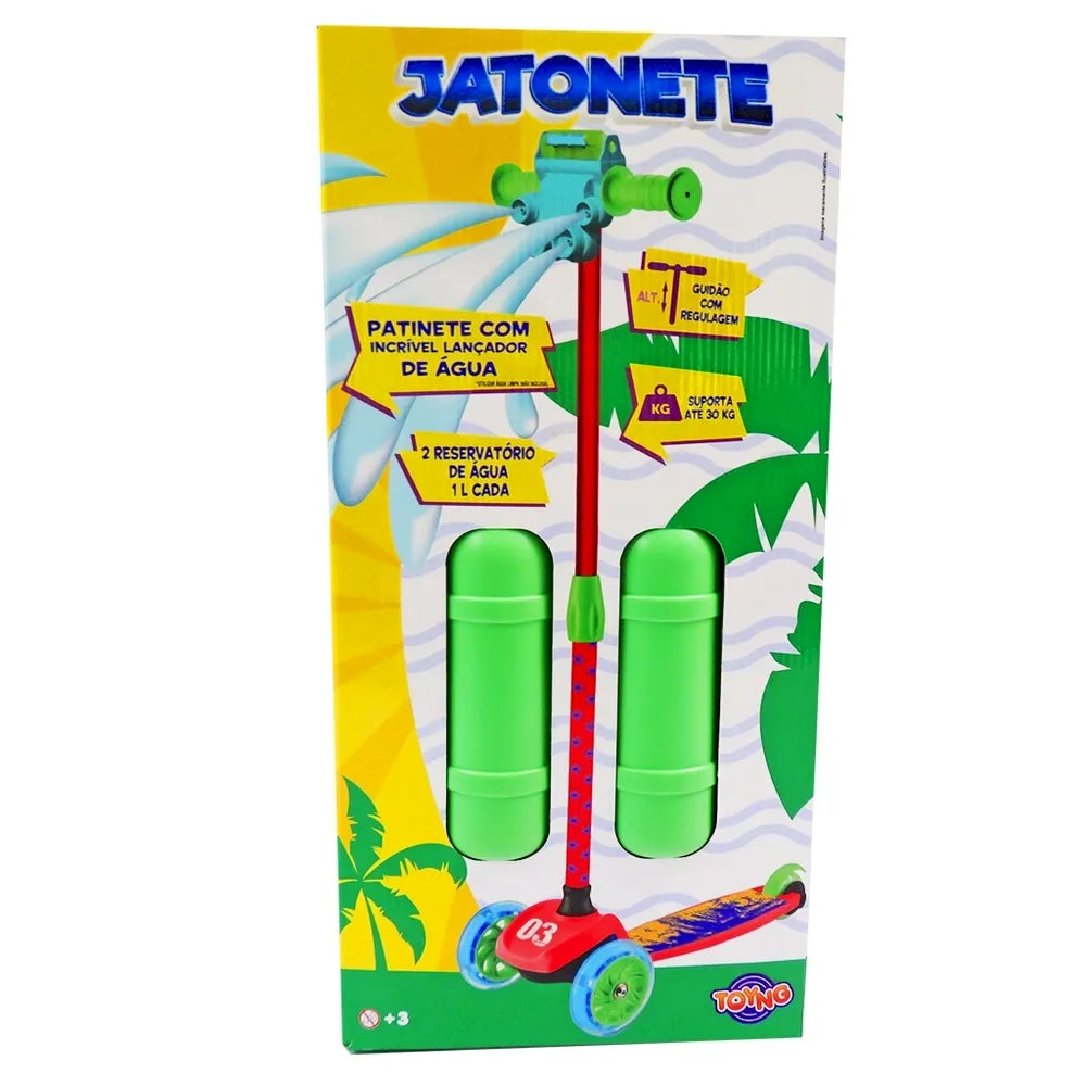 Patinete 3 Rodas Lança Agua Jatonete - Toyng - (3anos+)