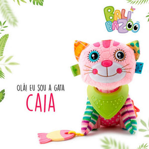 Pelúcia de Atividades Bandana Buddies - Balibazoo - Cat Caia - (0M+)