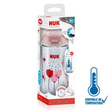 Mamadeira com Controle de Temperatura - 300ml - First Choice - Nuk - Rosa - (6M+)