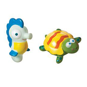 Brinquedo de Banho Animais do Mar - Girotondo Baby - (6M+) - Cavalo Marinho e Tartaruga