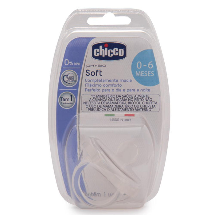 Chupeta Physio Soft - Chicco - Transparente - (0-6M)