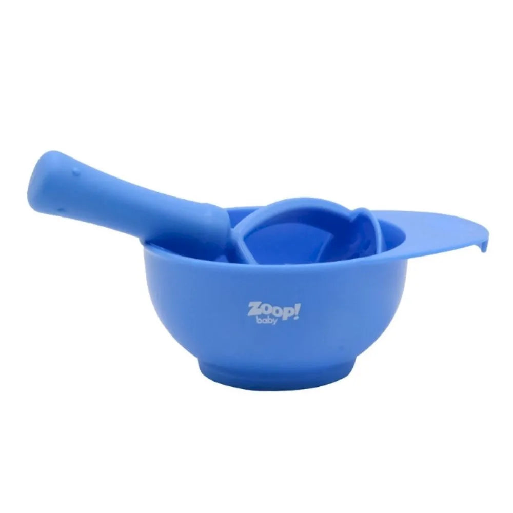Pote Bowl com Amassador - Zoop Baby - Azul - (6M+)