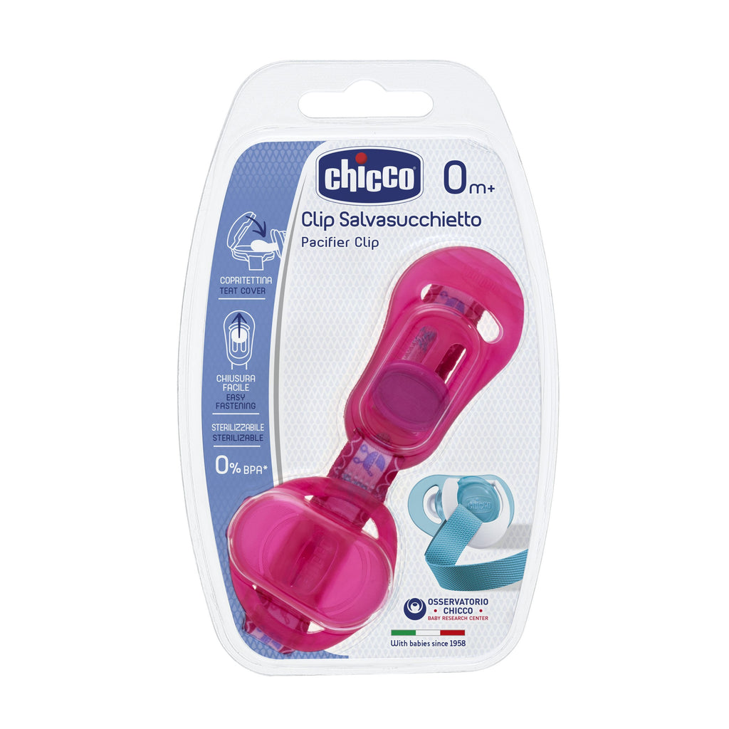 Clip Protetor para Chupeta - Chicco - Rosa
